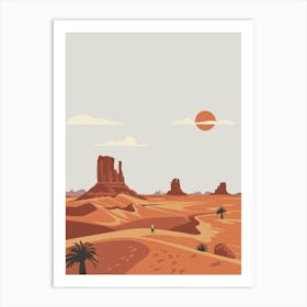 Desert Landscape 3 Art Print