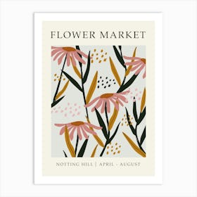 Flower Market Notting Hill Print Art Print