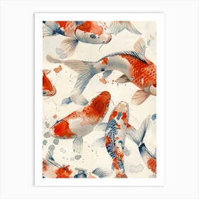 Watercolor Koi 10 Art Print