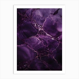 Purple Marble 2 Art Print