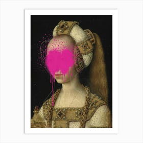 Lady In Pink 1 Art Print