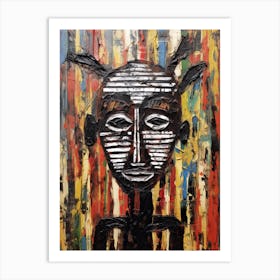 African Tribe Man Art Print