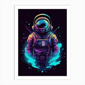 Astronaut In Space 14 Art Print