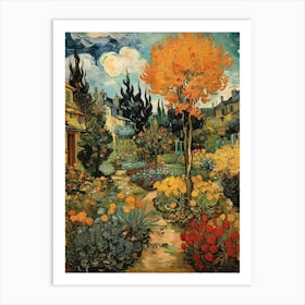 Garden At Night art print 1 Art Print