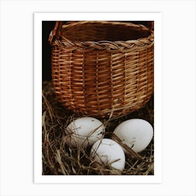 Easter Basket With Eggs 4 Art Print