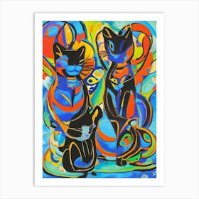 Cats4 Art Print