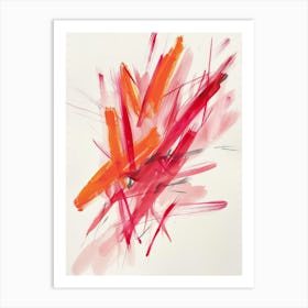 Abstract Brushstrokes 25 Art Print