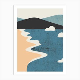 Sand And Waves Art Print