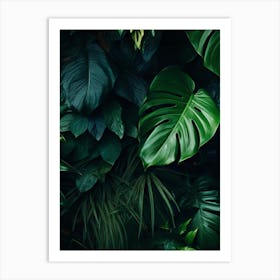 Tropical Leaves Wall Art Art Print