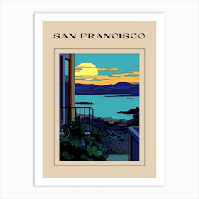 Minimal Design Style Of San Francisco, Usa 3 Poster Art Print