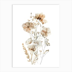 Watercolor Flowers 31 Art Print