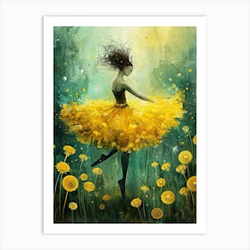 Dandelion ballerina 3 Art Print