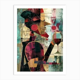 Jazz Musician Style Abstract Art Print