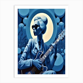 Blues Soul Series 18 - Bluesy Kool Art Print
