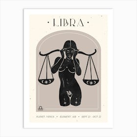 Libra Celestial Art Print