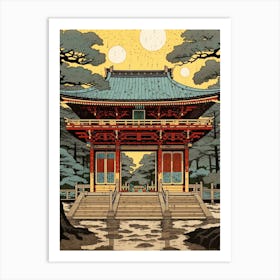 Meiji Shrine, Japan Vintage Travel Art 4 Art Print