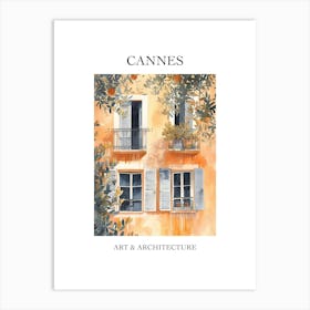 Cannes Travel And Architecture Poster 2 Art Print