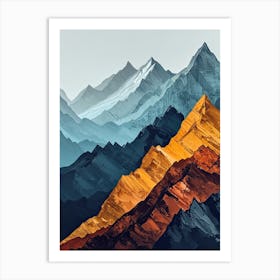 Mountain Ranges 32 Art Print