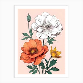 Poppies 21 Art Print