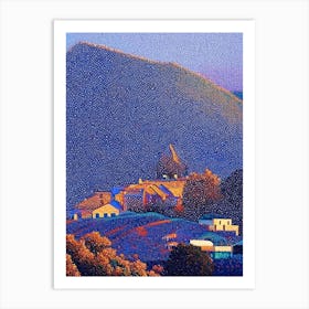 Menifee, City Us  Pointillism Art Print