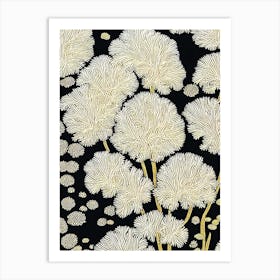 Acropora Tenuis Vi Linocut Art Print