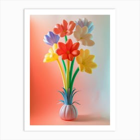 Dreamy Inflatable Flowers Gaillardia 2 Art Print