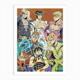 Jojo Bizarre Adventure Manga Art Print