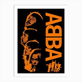 Abba band 1 Art Print