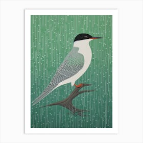 Ohara Koson Inspired Bird Painting Common Tern 3 Art Print