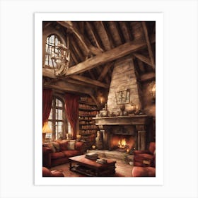 Harry Potter Living Room 5 Art Print