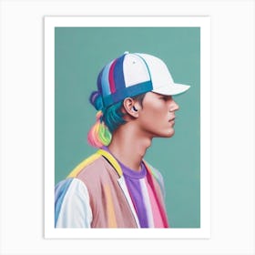 Avicii Colourful Illustration Art Print