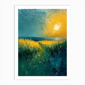 Sunset In The Meadow 1 Art Print