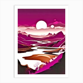 Purple Landscape Art Print