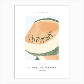 Cantaloupe Le Marche Fermier Poster 4 Art Print