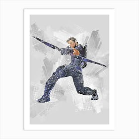 Hawkeye Civil War Art Print