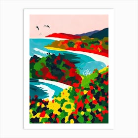 Byron Bay, Australia Hockney Style Art Print