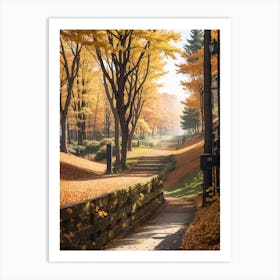 Autumn In The Park Art Print