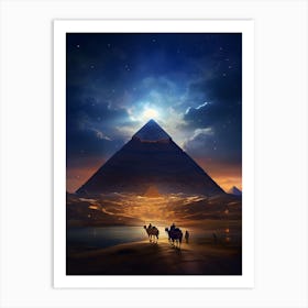 Pyramids Of Giza Art Print