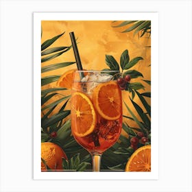 Aperol Spritz Orange 129 Art Print