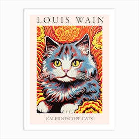 Louis Wain, Kaleidoscope Cats Poster 13 Art Print