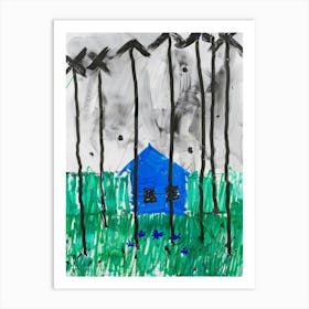 Blue House 12 Art Print