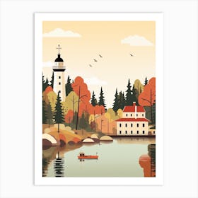 Latvia 2 Travel Illustration Art Print