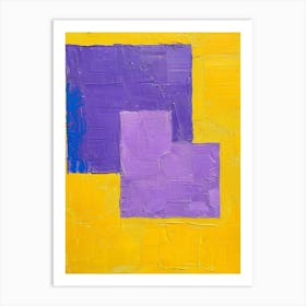 Purple Squares 11 Art Print