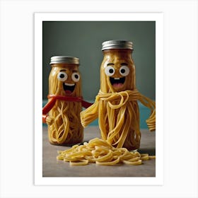 Jars Of Spaghetti Art Print