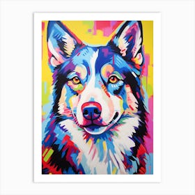 Pop Art Husky Art Print