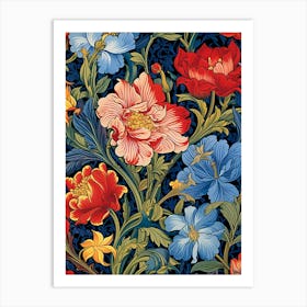 William Morris Floral Wallpaper 3 Art Print