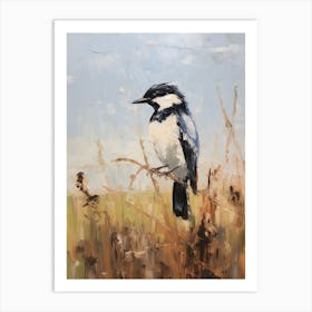 Bird Painting Magpie 6 Art Print