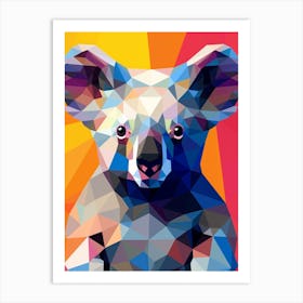 Koala Abstract Pop Art 4 Art Print