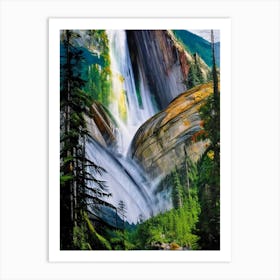 Shannon Falls, Canada Nat Viga Style Art Print