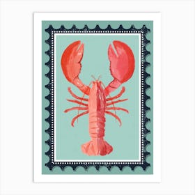 Lobster Stamp Art Print